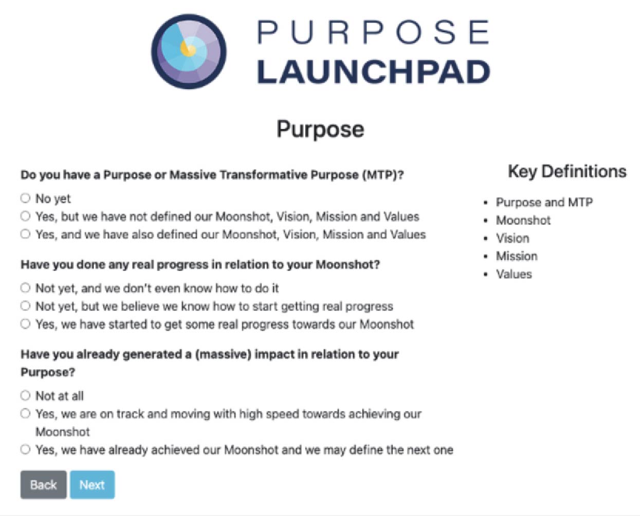 Purpose Launchpad Radar